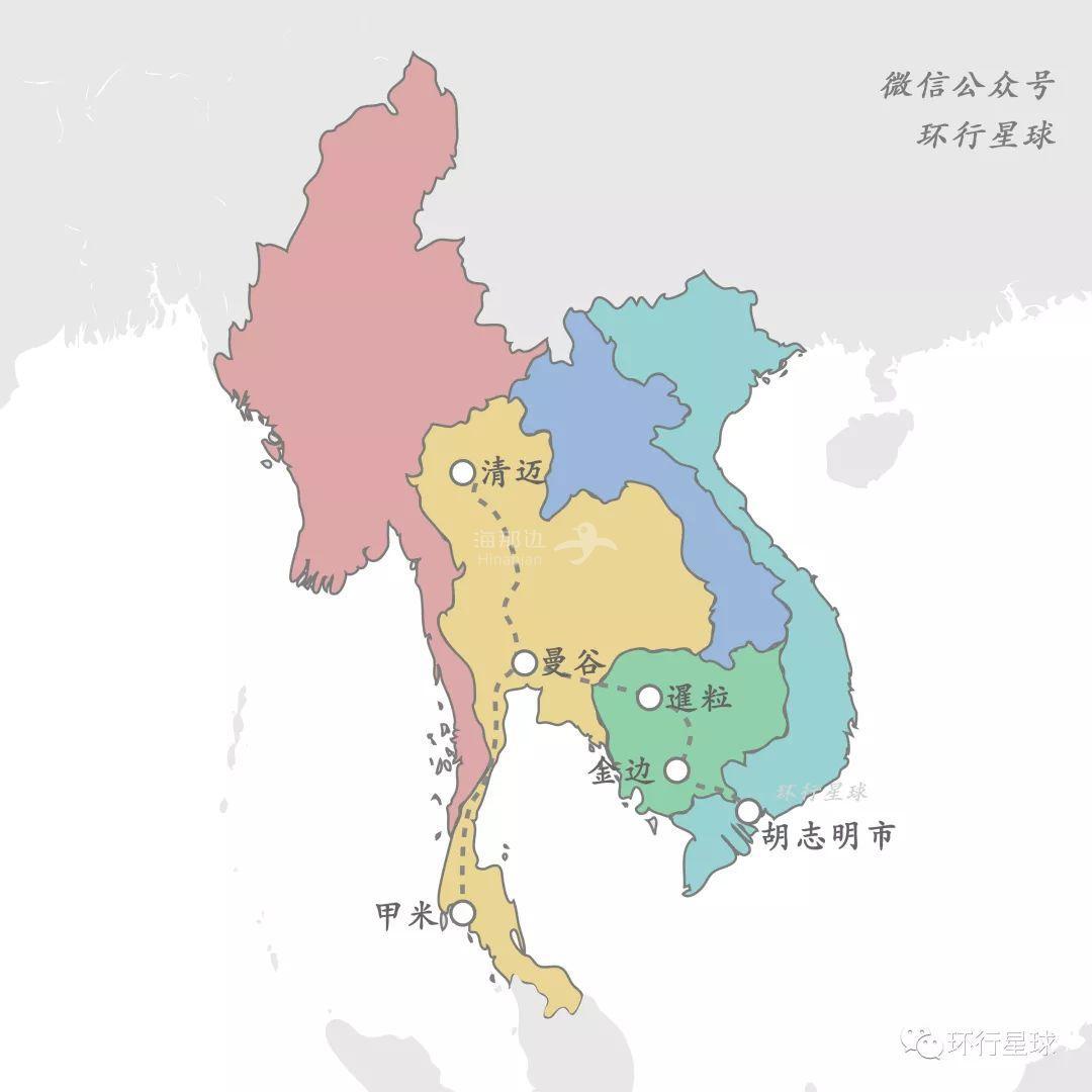 东南亚地图 金三角图片