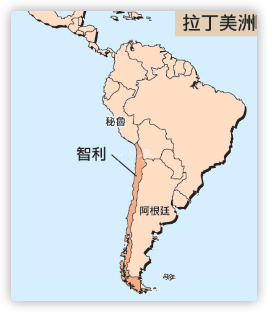 智利的地理位置图片