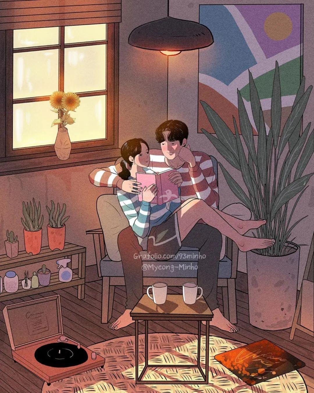 帅气插画师分享宠妻日常引无数网友泪奔我会再爱你多一点