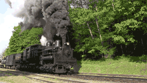 蒸汽机动图图片