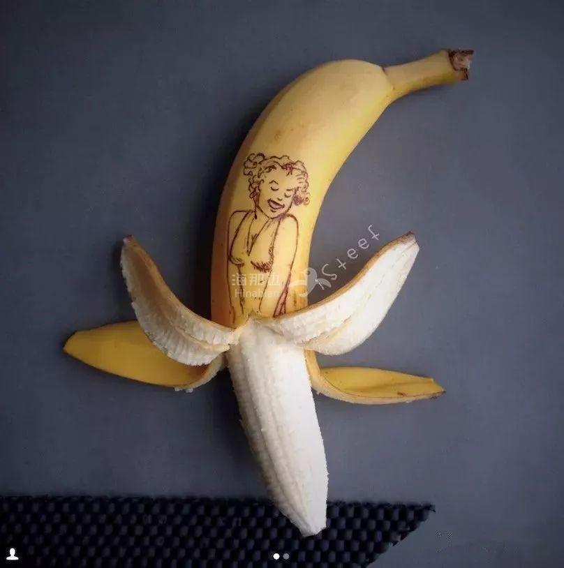 香蕉添画图片