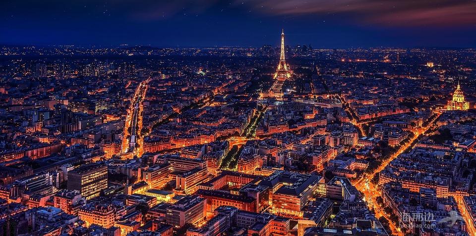 巴黎, 法国, 艾菲尔铁塔, 夜, 夜巴黎, 城市, 大都市, 纪念碑, 历史